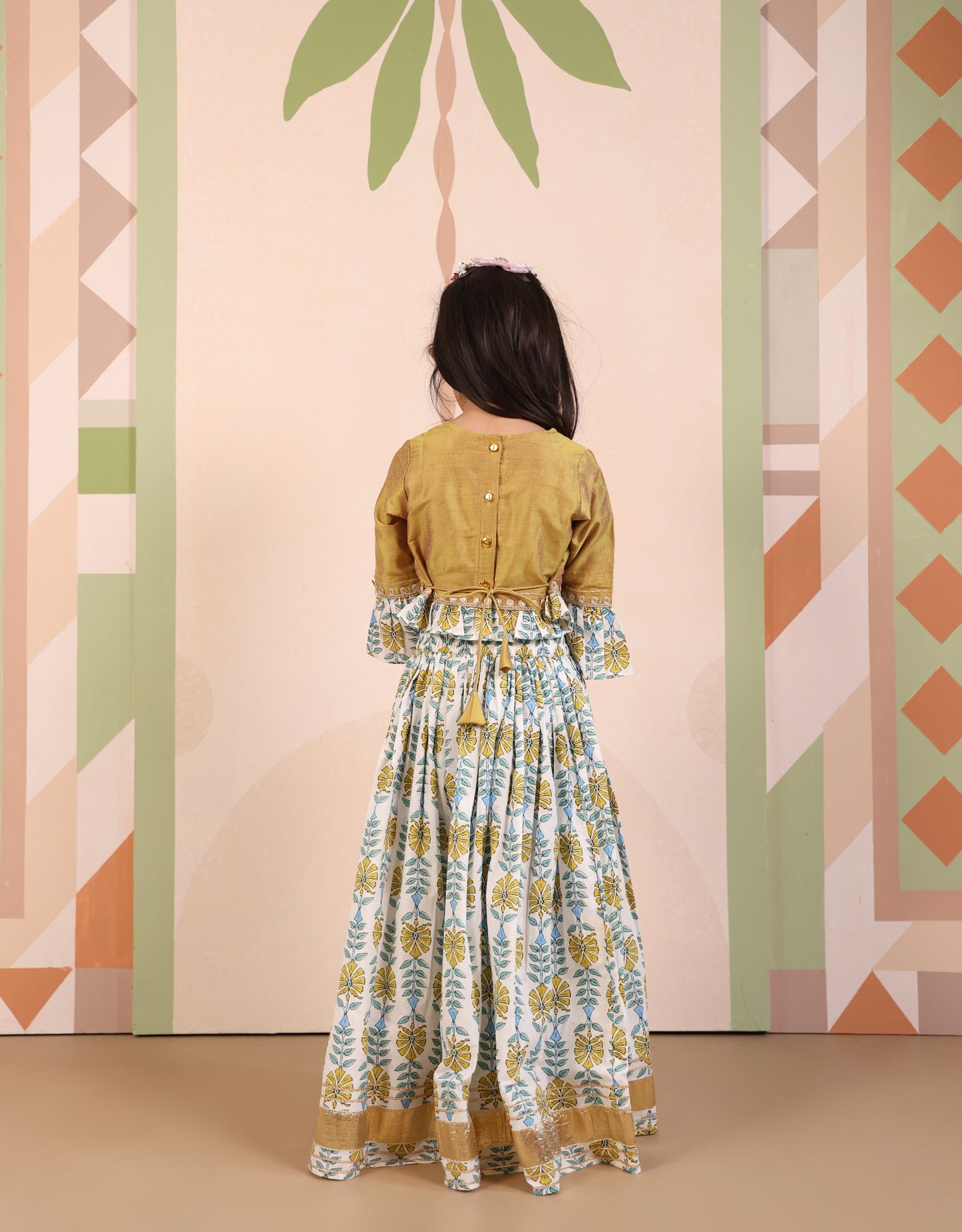 Royal Flora Kids’ Festive Lehenga