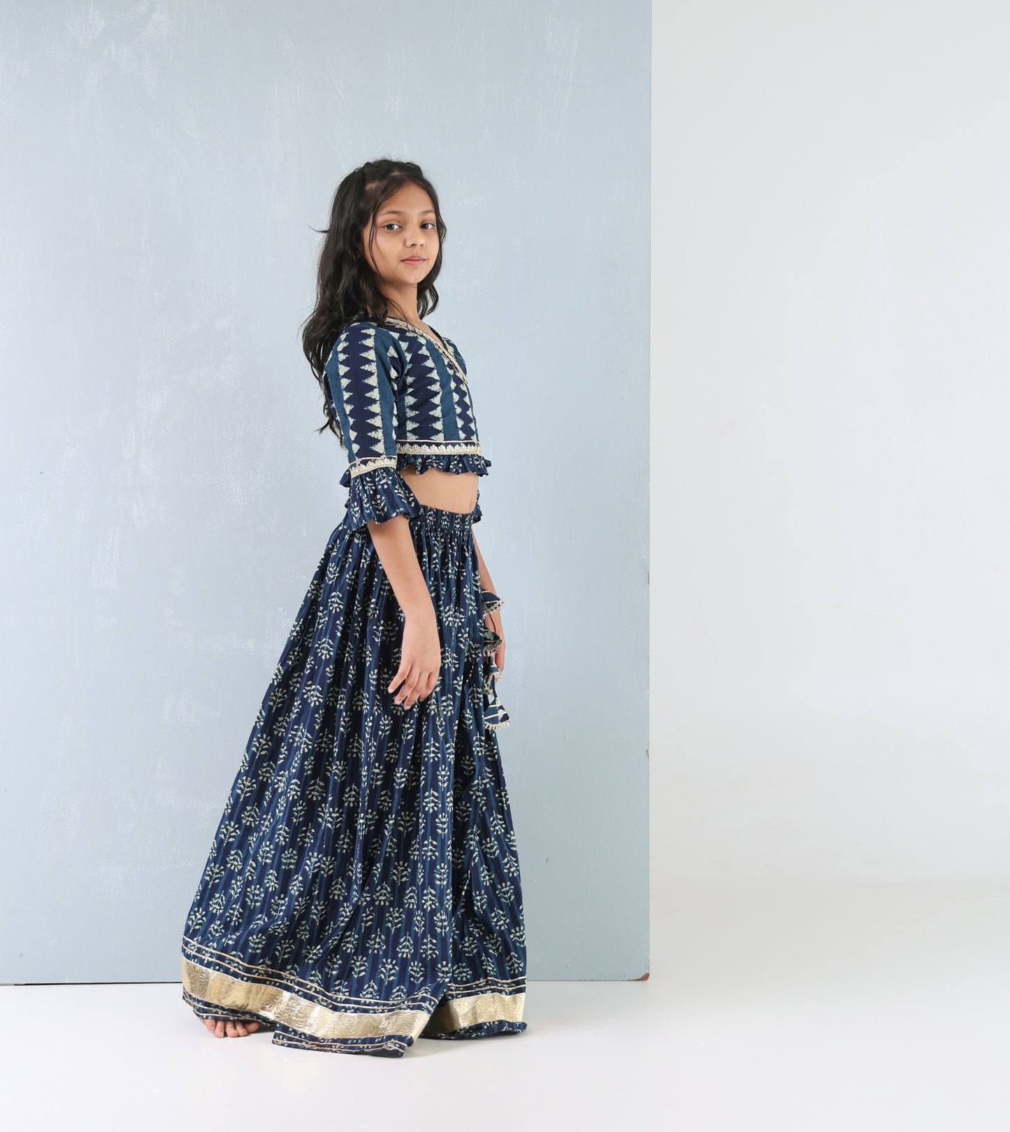 Royal Indigo Lehenga Set