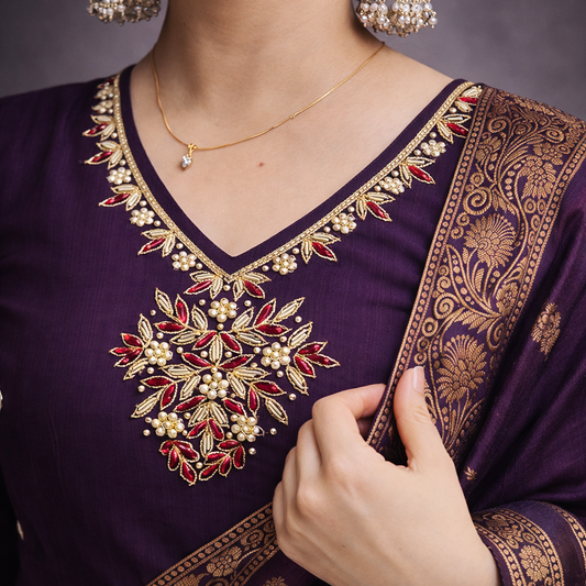 Noor-e-Jamuni Pure Silk Suit Set