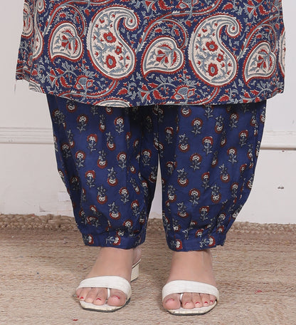 Indigo Kairi Print Collared Co-Ord Set