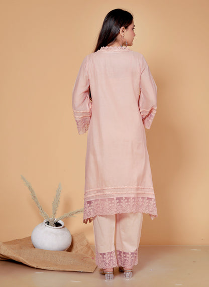 Pastel Pink Elegance Co-ord Set