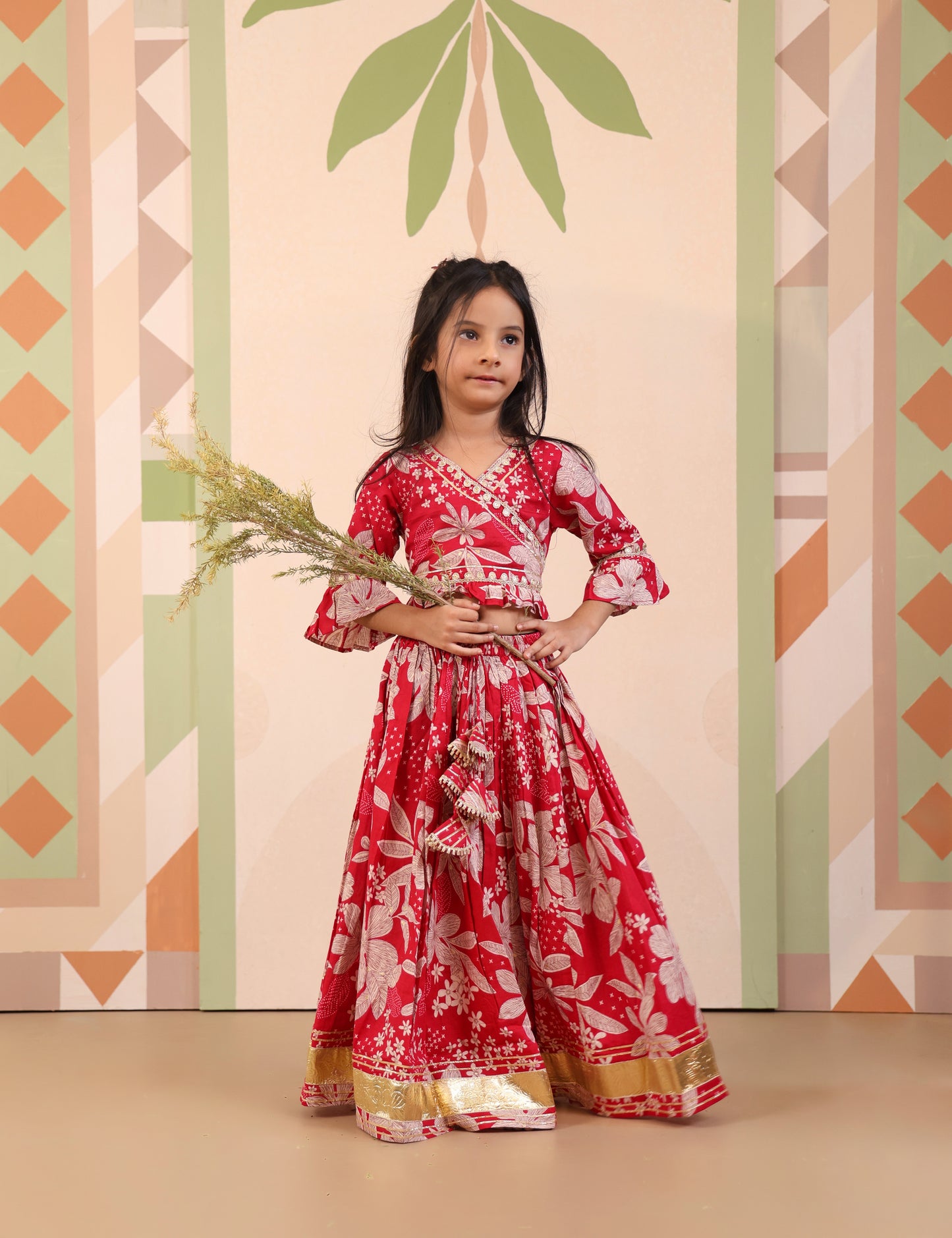 Floral Radiance Traditional Lehenga Set