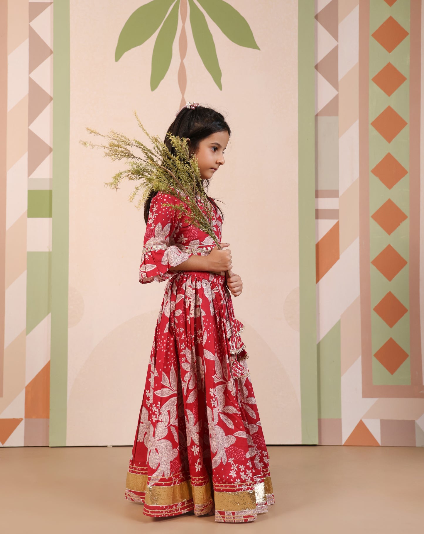 Floral Radiance Traditional Lehenga Set