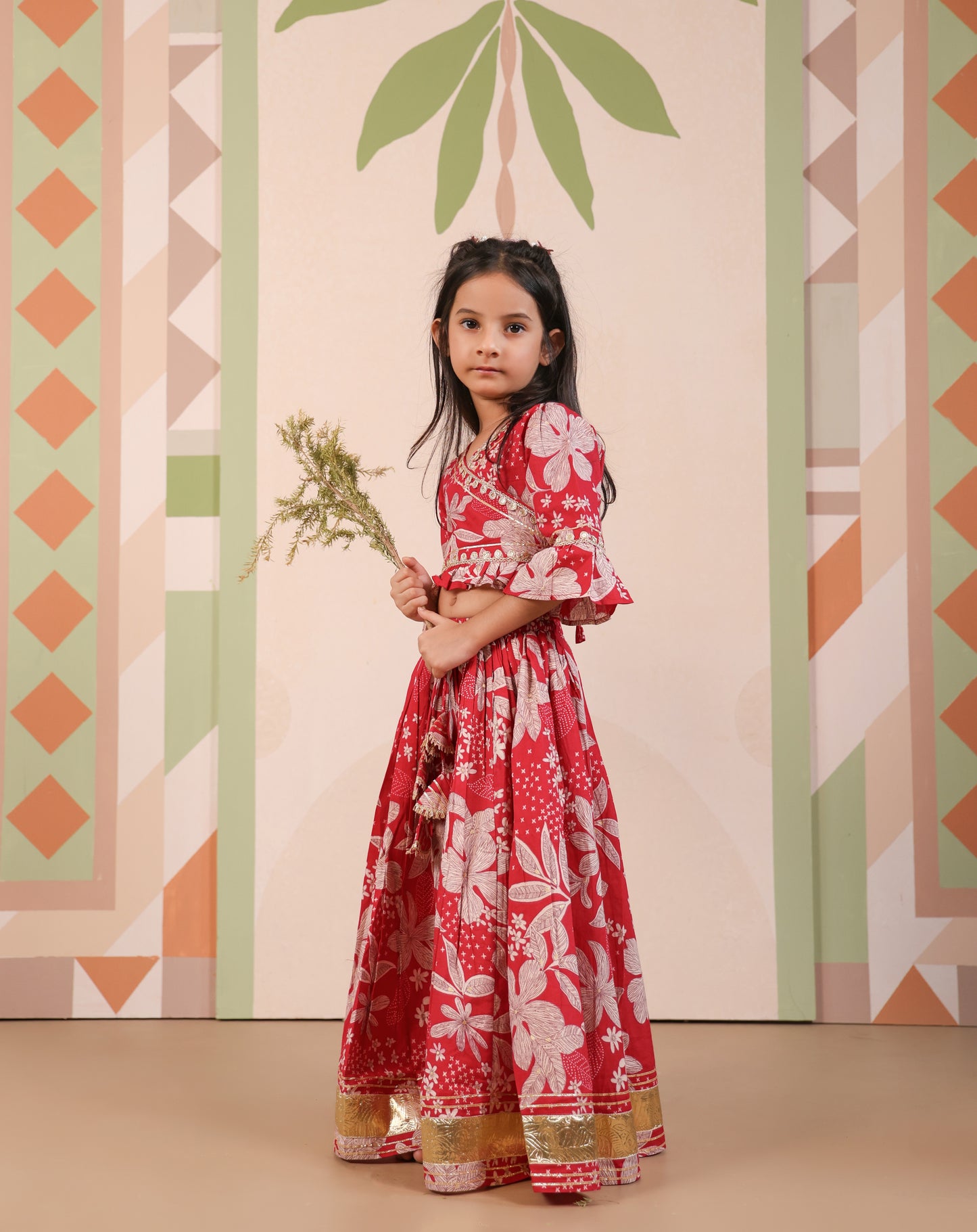 Floral Radiance Traditional Lehenga Set