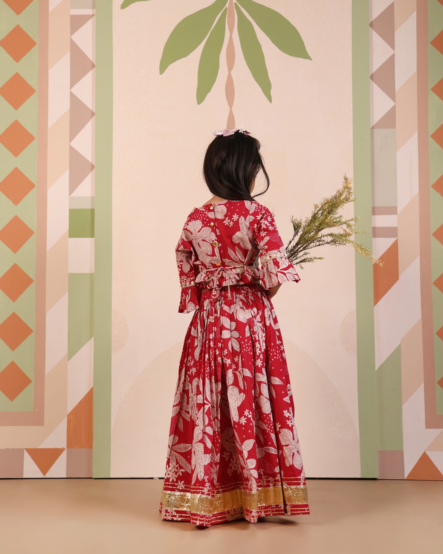 Floral Radiance Traditional Lehenga Set