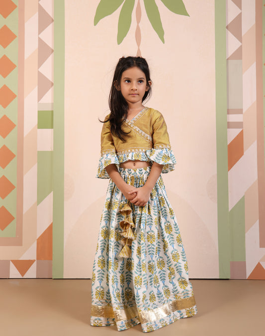 Royal Flora Kids’ Festive Lehenga