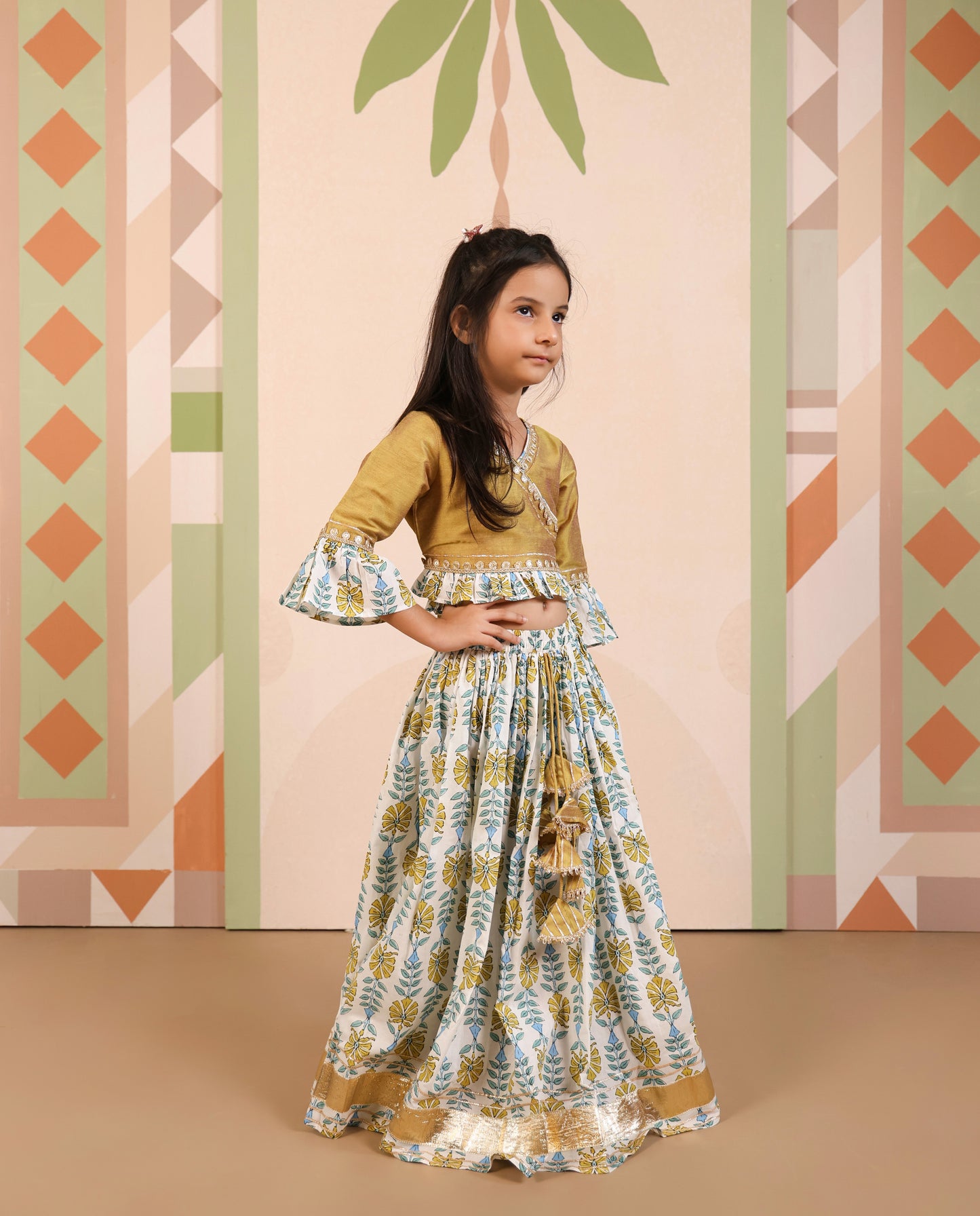 Royal Flora Kids’ Festive Lehenga