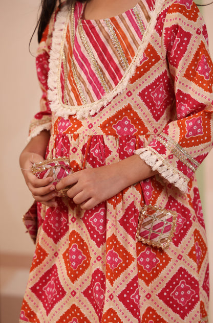 Bandhani Bliss Cotton Set