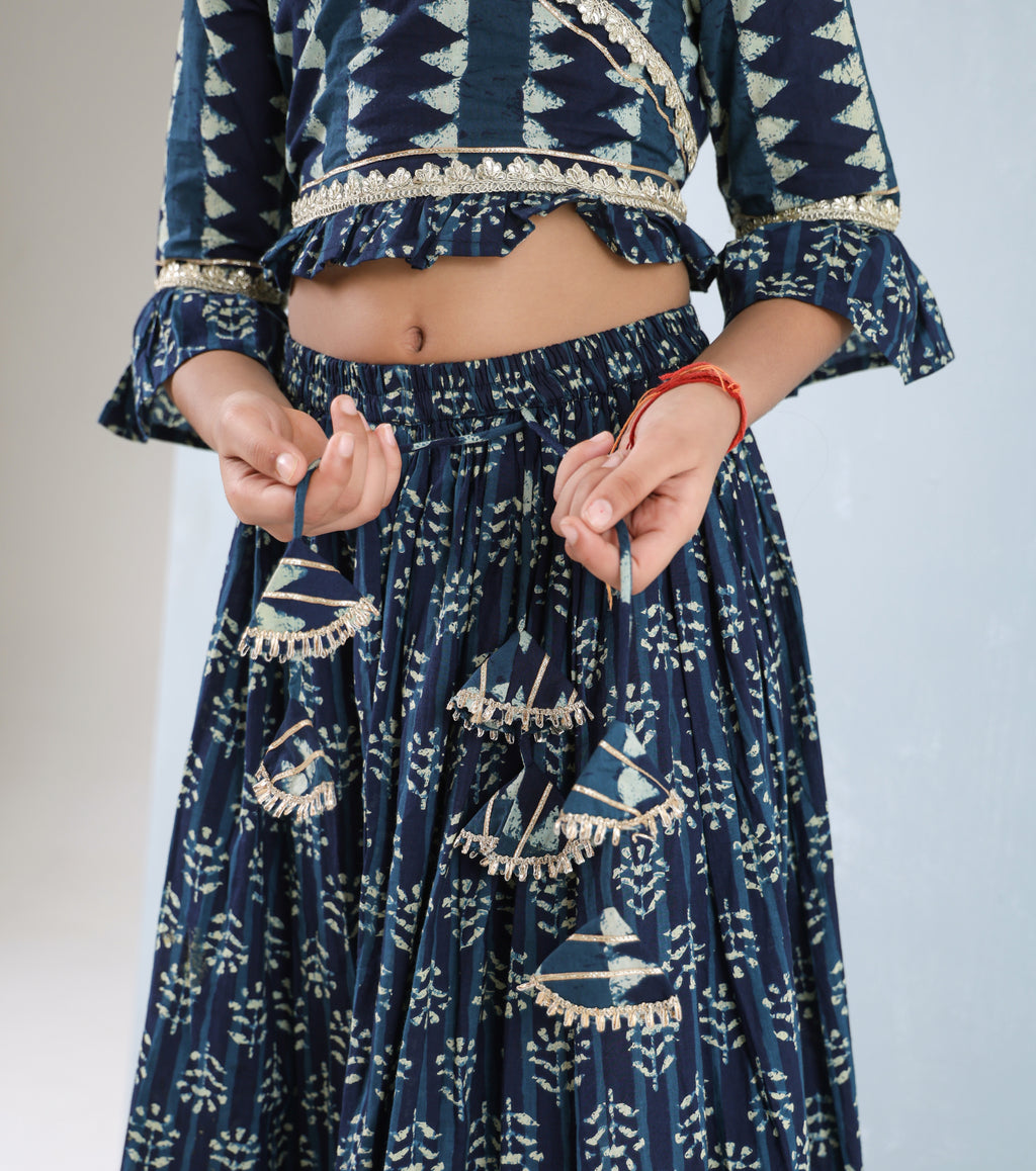 Royal Indigo Lehenga Set