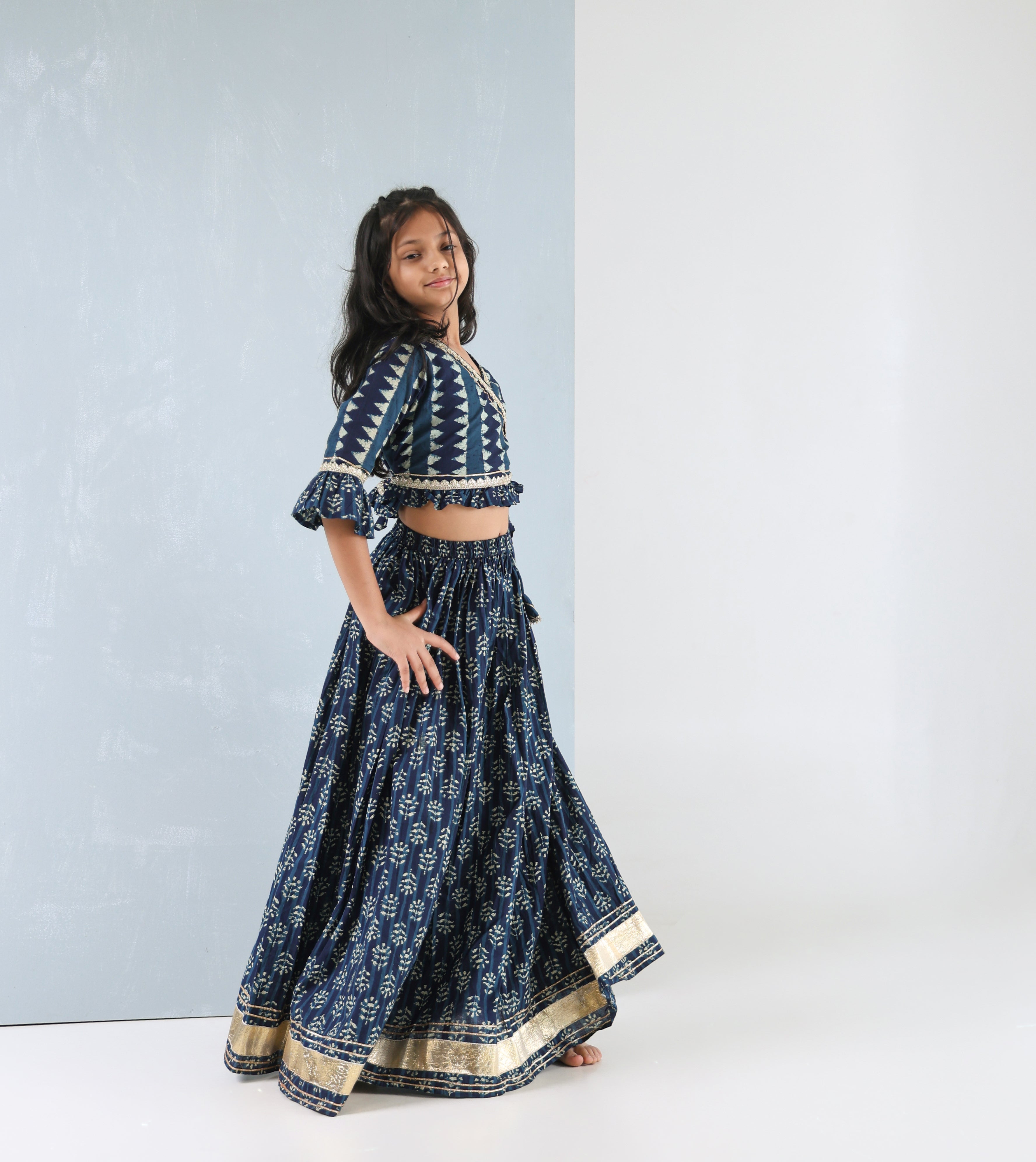 Royal Indigo Lehenga Set