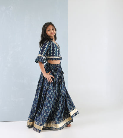 Royal Indigo Lehenga Set