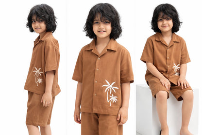 Palm Breeze Cotton Flex Co-Ord Set