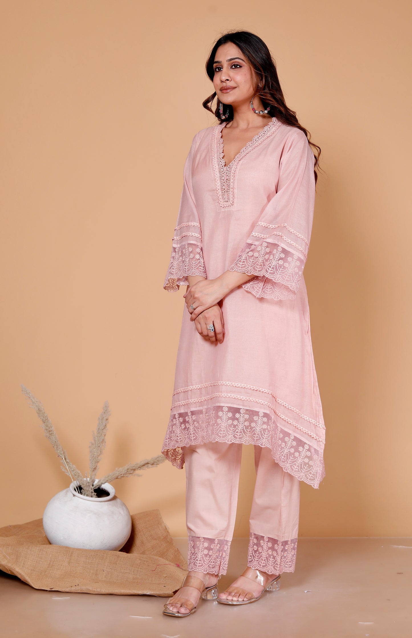 Pastel Pink Elegance Co-ord Set