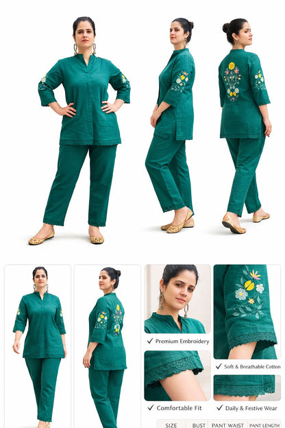 Bottle Green Co-ord set