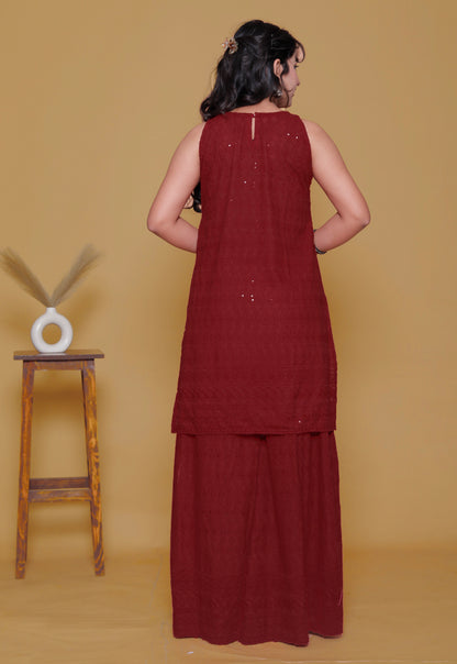 Pure Chikankari Co-Ord Set