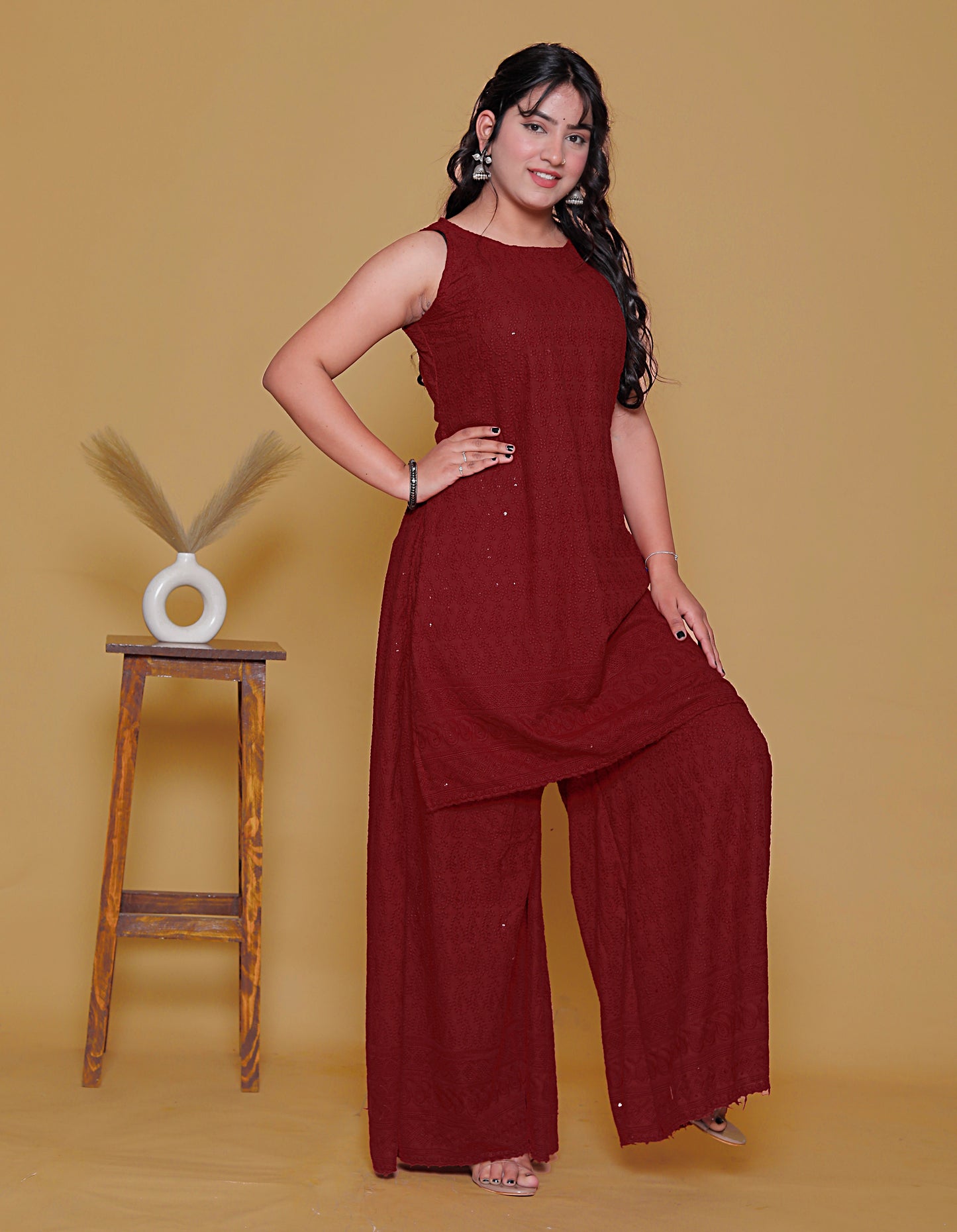 Pure Chikankari Co-Ord Set