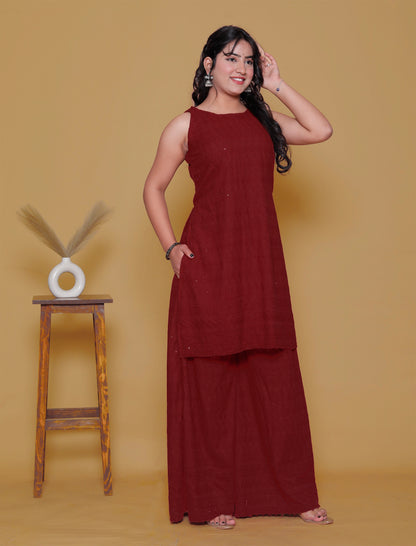 Pure Chikankari Co-Ord Set